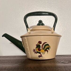 Rooster ceramic teapot